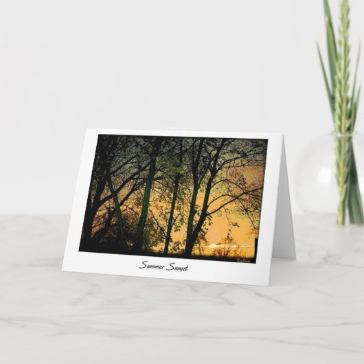 Summer Sunset Card Karte (Vorderseite)