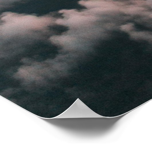 Summer Sunset Clouds Sky Landschaft Poster (Ecke)