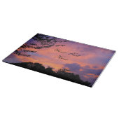 Summer Sunset Glass Cutting Board Schneidebrett (Ecke)
