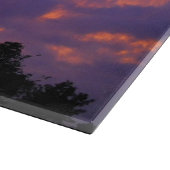 Summer Sunset Glass Cutting Board Schneidebrett (Ecke)