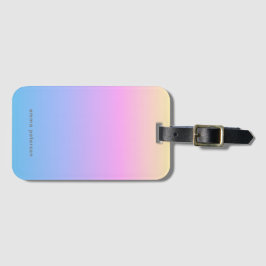 Summer Sunset Gradient & Name Gepäckanhänger