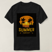 Summer Sunset Illustration T-Shirt (Design vorne)