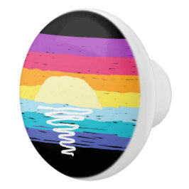 Summer Sunset Keramik Knob (Black Multi) Keramikknauf