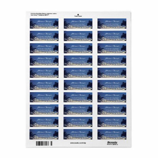 Summer Sunset Palm Beach String Lights (Vorne)