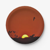 Summer Sunset Paper Plate Pappteller (Vorderseite)