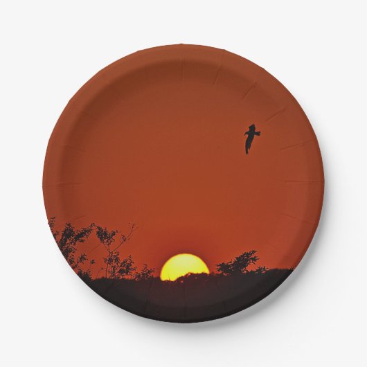 Summer Sunset Paper Plate Pappteller (Vorderseite)