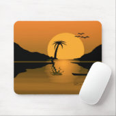 Summer Sunset Reflect Mousepad (Mit Mouse)