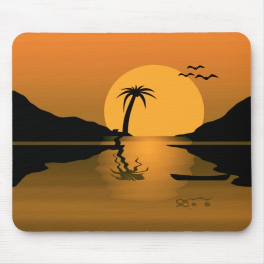 Summer Sunset Reflect Mousepad (Vorne)