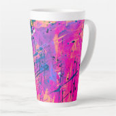 Summer Sunset Spritzer Paint Abstrakt Milchtasse (Rechte Ecke)