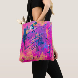 Summer Sunset Spritzer Paint Abstrakt Tasche