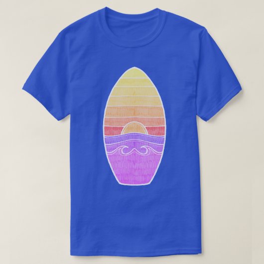 Summer Sunset Surfboard TShirt (Design vorne)