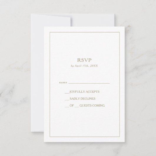 Summer Sunset Watercolor RSVP Card (Vorderseite)