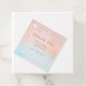 Summer Sunset Watercolor Vielen Dank für Ihre Unte Geschenkanhänger (Beispiel)