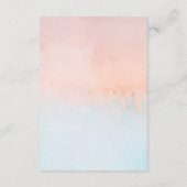 Summer Sunset Watercolor Wedding Card Begleitkarte (Rückseite)