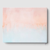 Summer Sunset Watercolor Wedding Gästebuch (Rückseite)