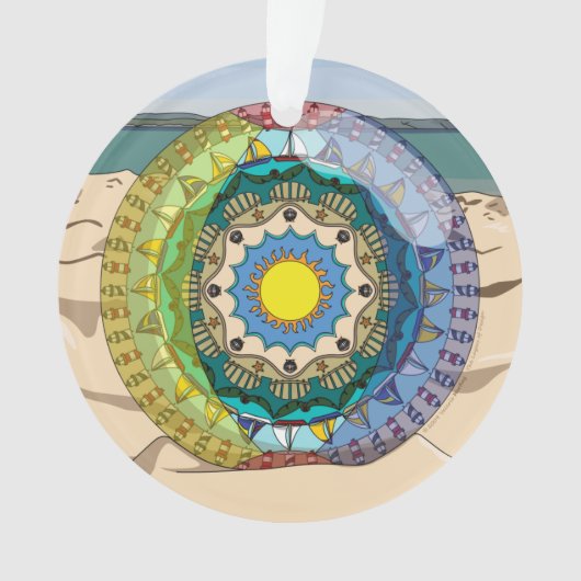 Summer Sunshine Acrylic Ornament (Vorderseite)