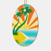Summer Sunshine Beach Days Ornament (Links)