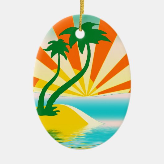 Summer Sunshine Beach Days Ornament (Vorne)