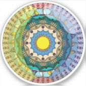 Summer Sunshine Contour Sticker (Vorderseite)