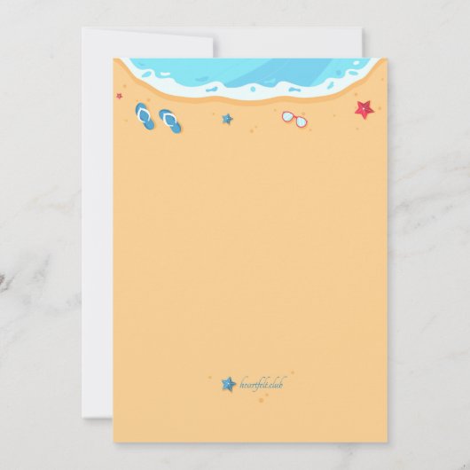 Summer Sunshine Einladung (Rückseite)