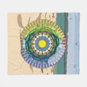 Summer Sunshine Fleece Blanket (Vorderseite (Horizontal))