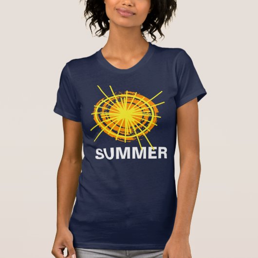 Summer Sunshine Funny individuell anpassbar T-Shirt (Vorderseite)