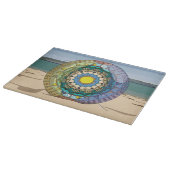 Summer Sunshine Glass Cutting Board Schneidebrett (Ecke)