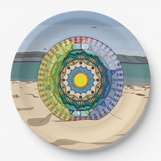 Summer Sunshine Paper Plate Pappteller (Vorderseite)