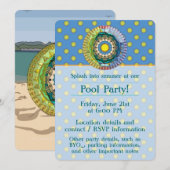 Summer Sunshine Party Einladung (Vorne/Hinten)