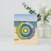 Summer Sunshine Postcard Postkarte (Stehend Vorderseite)