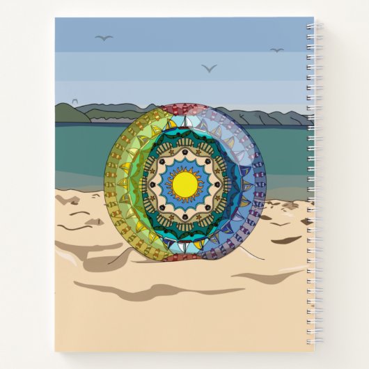 Summer Sunshine Spirale Notebook Notizbuch (Rückseite)