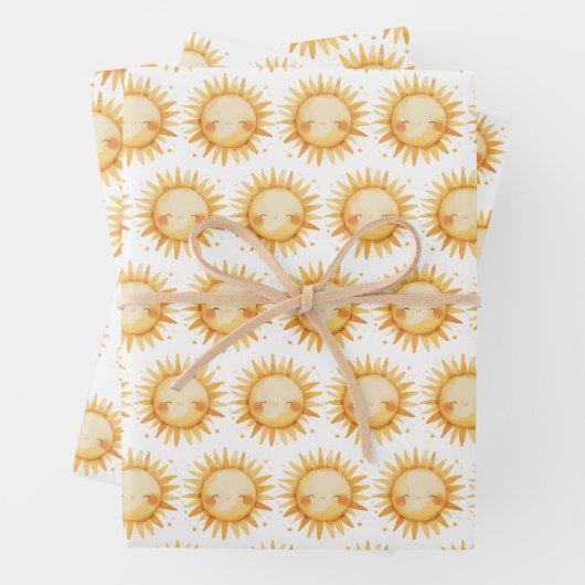 Summer Sunshine Sun Geschenkpapier Set (Beispiel)