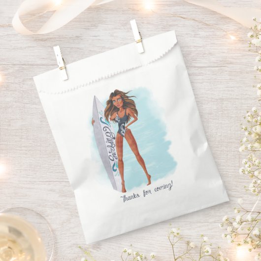 Summer Surf Beach Party Geschenktütchen (Ausgeschnitten)