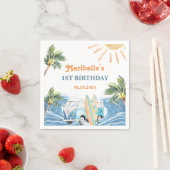 Summer Surf Geburtstagsparty Napkins Serviette (Beispiel)