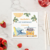 Summer Surf Geburtstagsparty Napkins Serviette (Beispiel)