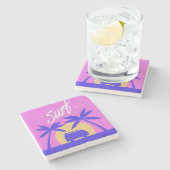 Summer Surf Stone Untersetzer (Seitenansicht)