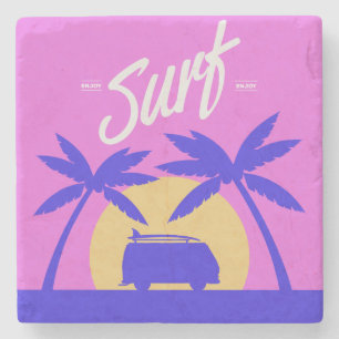 Summer Surf Stone Untersetzer