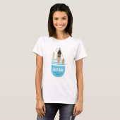 Summer Surfer Beach Girl T-Shirt (Vorne ganz)