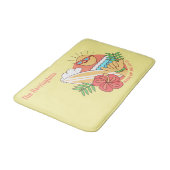 Summer Surfer individuelle Name Matten (Schrägansicht)