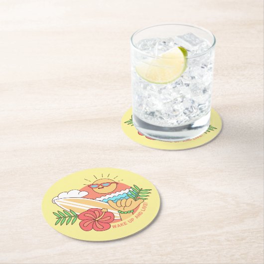 Summer Surfer Paper Untersetzer (Vor Ort)