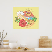 Summer Surfer Poster (Küche)