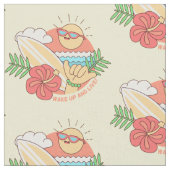 Summer Surfer Sondergewebe Stoff (Nahaufnahme)