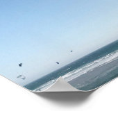 Summer Surfing California Beach Fotografie Poster (Ecke)