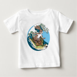 Summer Surfing - Illustration über Schildkröten  Baby T-shirt
