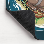 Summer Surfing - Illustration über Schildkröten un Mousepad (Ecke)