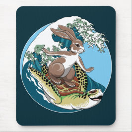 Summer Surfing - Illustration über Schildkröten un Mousepad