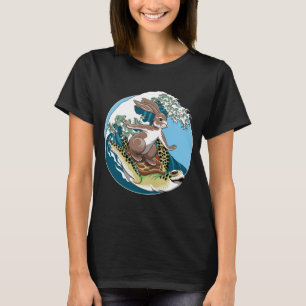 Summer Surfing - Illustration über Schildkröten un T-Shirt