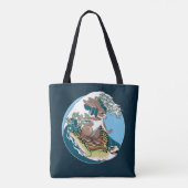 Summer Surfing - Illustration über Schildkröten un Tasche (Rückseite)