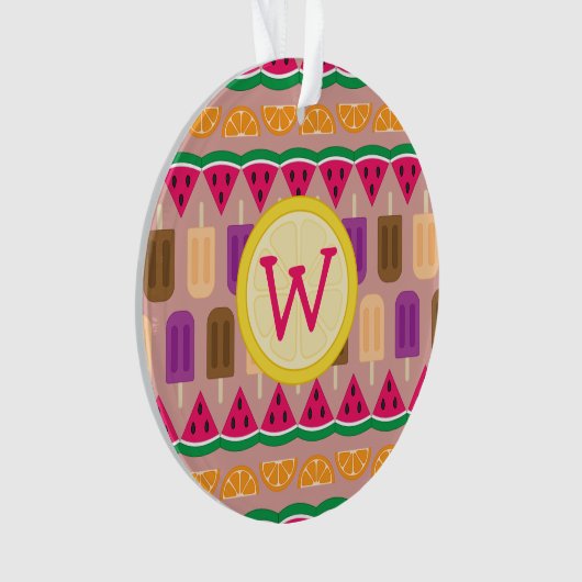 Summer Süßigkeiten Akrylenschmuck Ornament (Vorderseite)