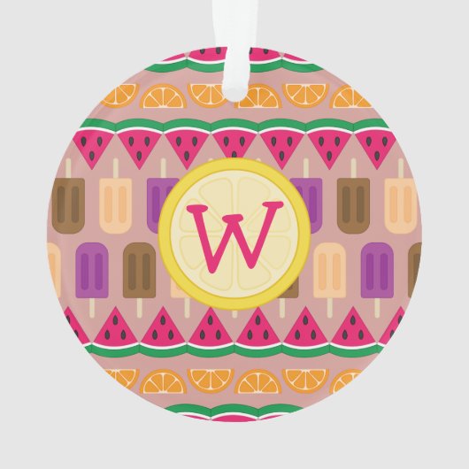 Summer Süßigkeiten Akrylenschmuck Ornament (Rückseite)